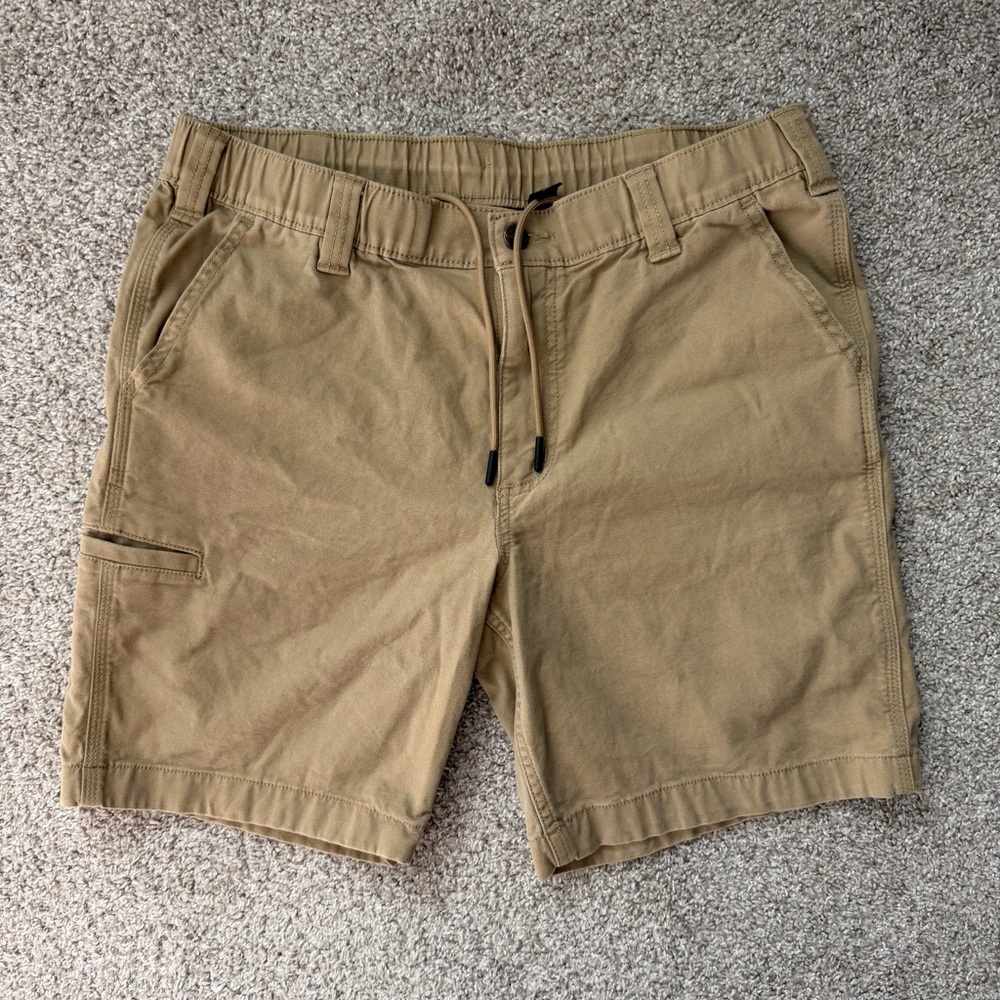 Carhartt Relaxed Fit Rugged Flex Work shorts Men’s 33 Khaki
